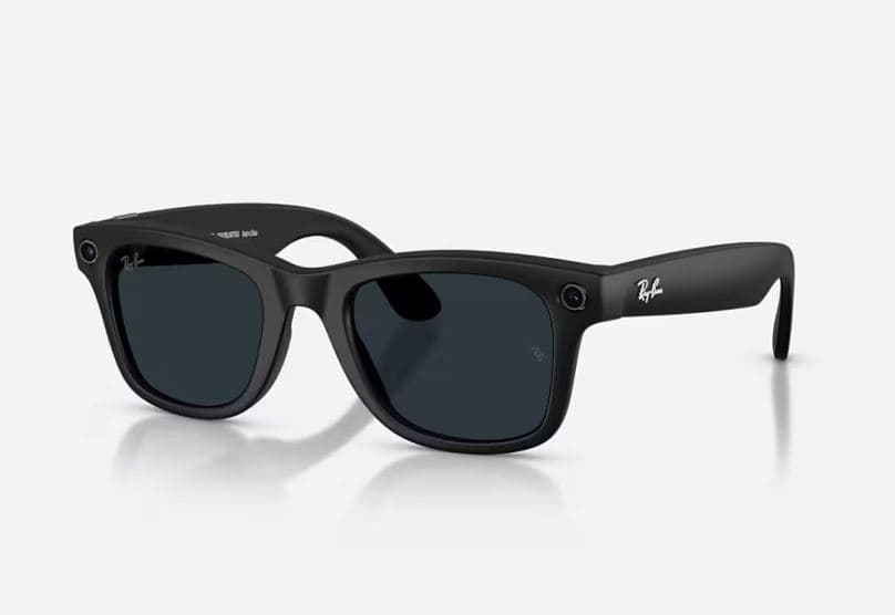 Meta Ray-Ban Gen2 Wayfarer, Matte Black, Clear Grey Transitions