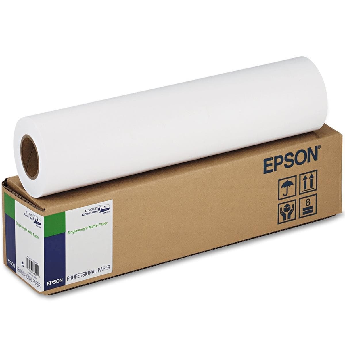 Paper Roll Singleweight Matte 17" x 40 m, 120g